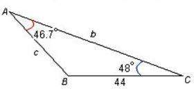 I'll mark the brainliest answer!  in the triangle pictured below, find side b. if necessary, r