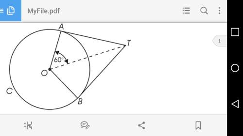 Use the above figure to answer the question. what's the angle between the tangents at a. 30° &lt;