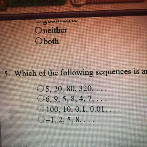 Which of the following is an arithmetic sentence answer