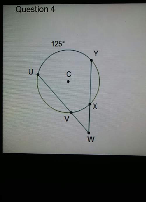 In the diagram of circle c, m∠vwx is 43°. what is measure of arc vx?