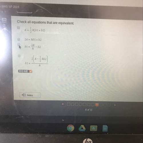 Check all equations that are equivalent