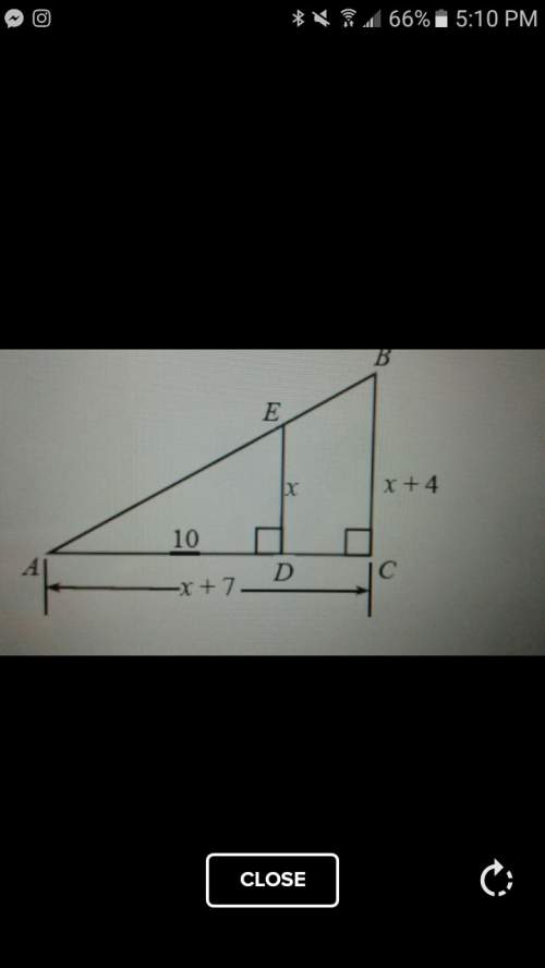 In the diagram at right, triangle abc~ triangle aed. a. solve for xb. calcul