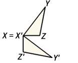 Failing my math qui 1) identify the image of xyz for a composition of two 90 degree rota