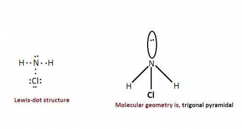 Lewis structure and molecular geometry for nh2cl