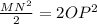 \frac{MN^2}{2}=2OP^2
