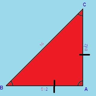 Find the length of one of the legs of the triangle
