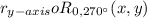 r_{y-axis} o R_{0,270^{\circ}}(x, y)