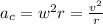 a_c =w^2r = \frac{v^2}{r}
