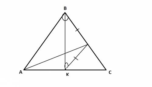 Solve the problem. segment bk (k∈ ac ) is the angle bisector of ∠b in δabc. point m is chosen on the