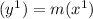 (y^1)=m(x^1)