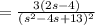 =\frac{3(2s-4)}{(s^2-4s+13)^2}