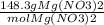 \frac{148.3 g Mg(NO3)2}{molMg(NO3)2}