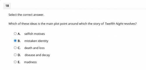 Which of these ideas is the main plot point around which the story of twelfth night revolves?