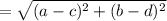 =\sqrt{(a-c)^2+(b-d)^2}