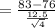 =\frac{83-76}{\frac{12.5}{\sqrt{4}}}