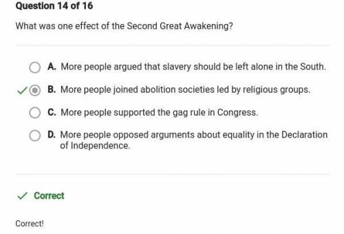 What was one effect of the second great awakening?