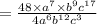 =\frac{48\times a^{7} \times b^{9} c^{17}}{4a^6b^{12}c^3}