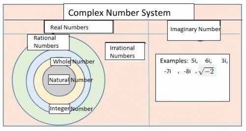 These are the sets you need to put in the complex number system venn diagram.  the set of rational n