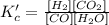 K_c'=\frac{[H_2][CO_2]}{[CO][H_2O]}