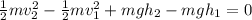 \frac{1}{2} mv^{2}_{2}- \frac{1}{2} mv^{2}_{1}+ mgh_{2}- mgh_{1} = 0\\\\\\\\\v_{2} =\sqrt{2gh_{1}} = \sqrt{2*9.8*98} =43.8 m/s