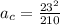 a_c = \frac{23^2}{210}