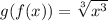 g(f(x))=\sqrt[3]{x^3}