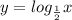 y=log_{\frac{1}{2} } x