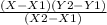 \frac{(X- X1)(Y2 - Y1)}{(X2 - X1)}