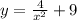 y=\frac{4}{x^2}+9