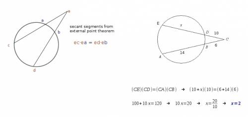 Find the value of x. if necessary, round your answer to the nearest tenth. the figures are not drawn