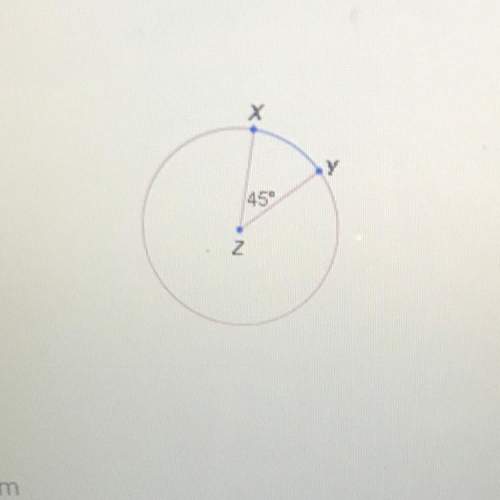 The circumference of z is 104 cm. what is the length of xy (the minor arc)?  a. 13 cm b.
