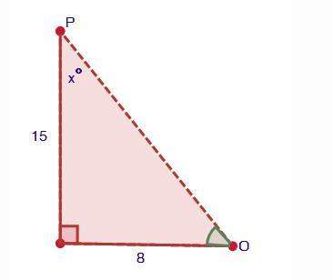 (07.02 mc)find the measure of angle x. round your answer to the nearest hundredth. ( typ