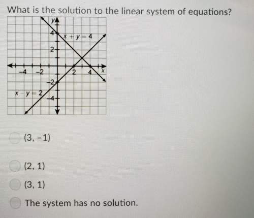 What is the solution to the linear system of equations?