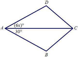 If x = 5, what additional information is necessary to show that triangle dac is congruent to triangl