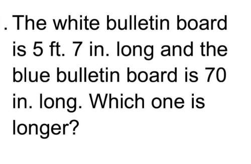 The white bulletin board is 5 ft. 7 in. long and the blue bulletin board is 70 in. long. which one i