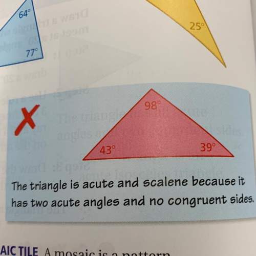 Describe and correct the error in classifying the triangle