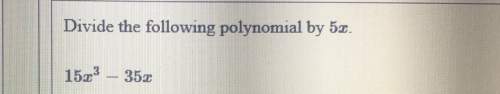 Divide the following polynomial by 5x