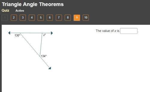 Triangle angle theorems  the value of x is