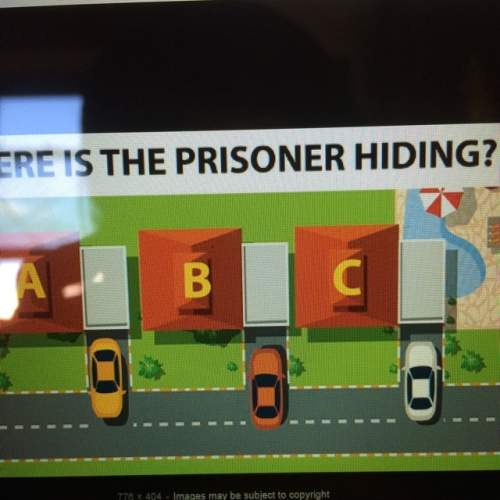 Which house is the prisoner hiding in? is it house a, b, or c? : ) ; )