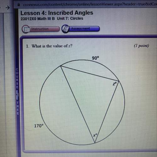 What is the value of z? a.45 b.50 c.85 d.170