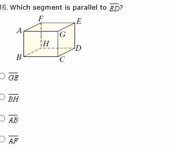 which segment is parallel to ed?