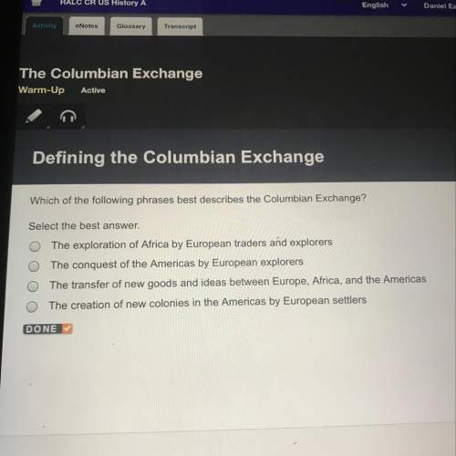 Which of the following phrases best describes the columbian exchange?