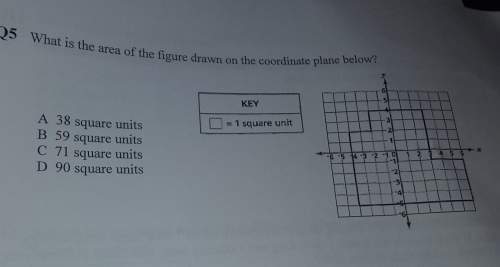What is the area of the figure drawn on the coordinate plane below?