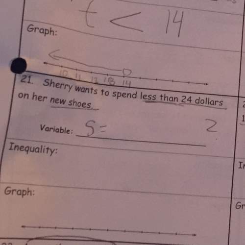 Sherry wants to spend less than 24 dollars on her new shoes.  6th grade math