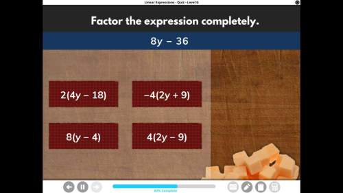 Factor the expression completely 8y-36 fast