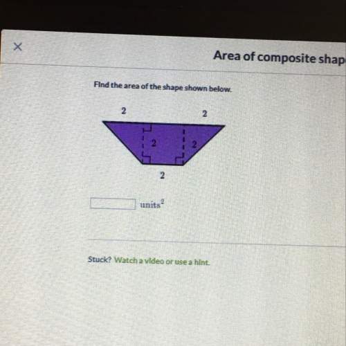 Find the area of the shape above ?