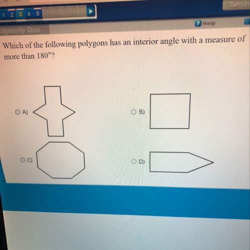 Which of the following polygons has an interior angle with a measure of more then 180 degrees&lt;