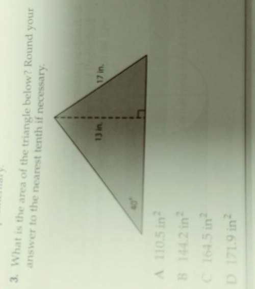 3. what is the area of the triangle below? round youranswer to the nearest tenth if necessary