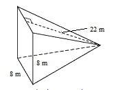 Find the lateral area of the square pyramid.