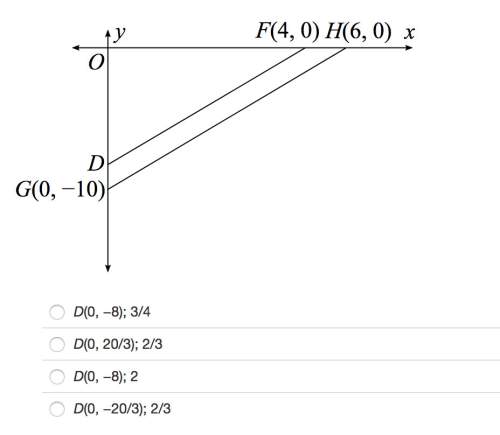 △fod~△hog. identify the coordinates of d and the scale factor.